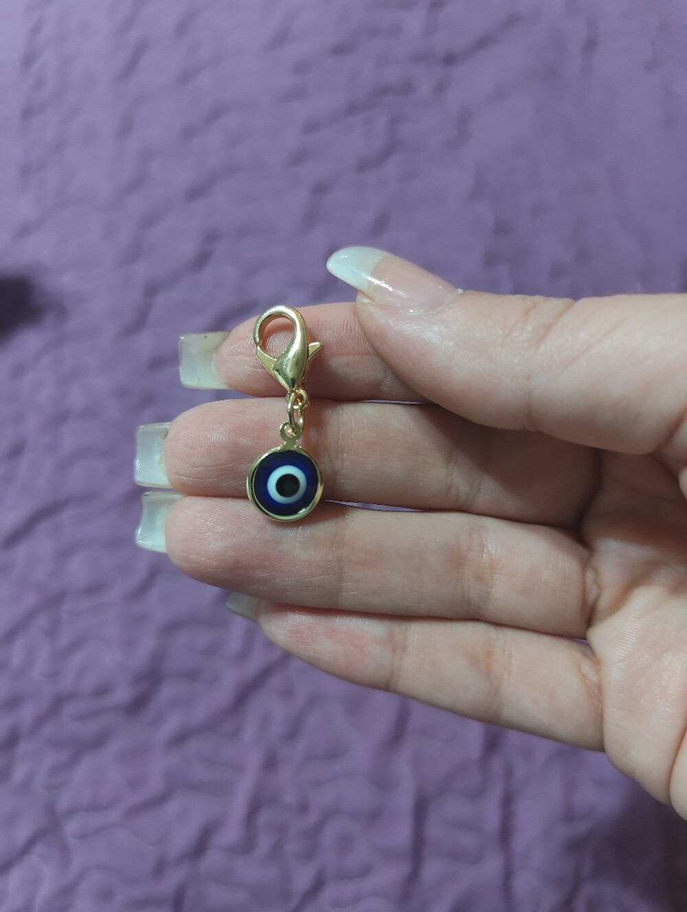 Evil Eye Zipper Charm - Picture 2 of 3
